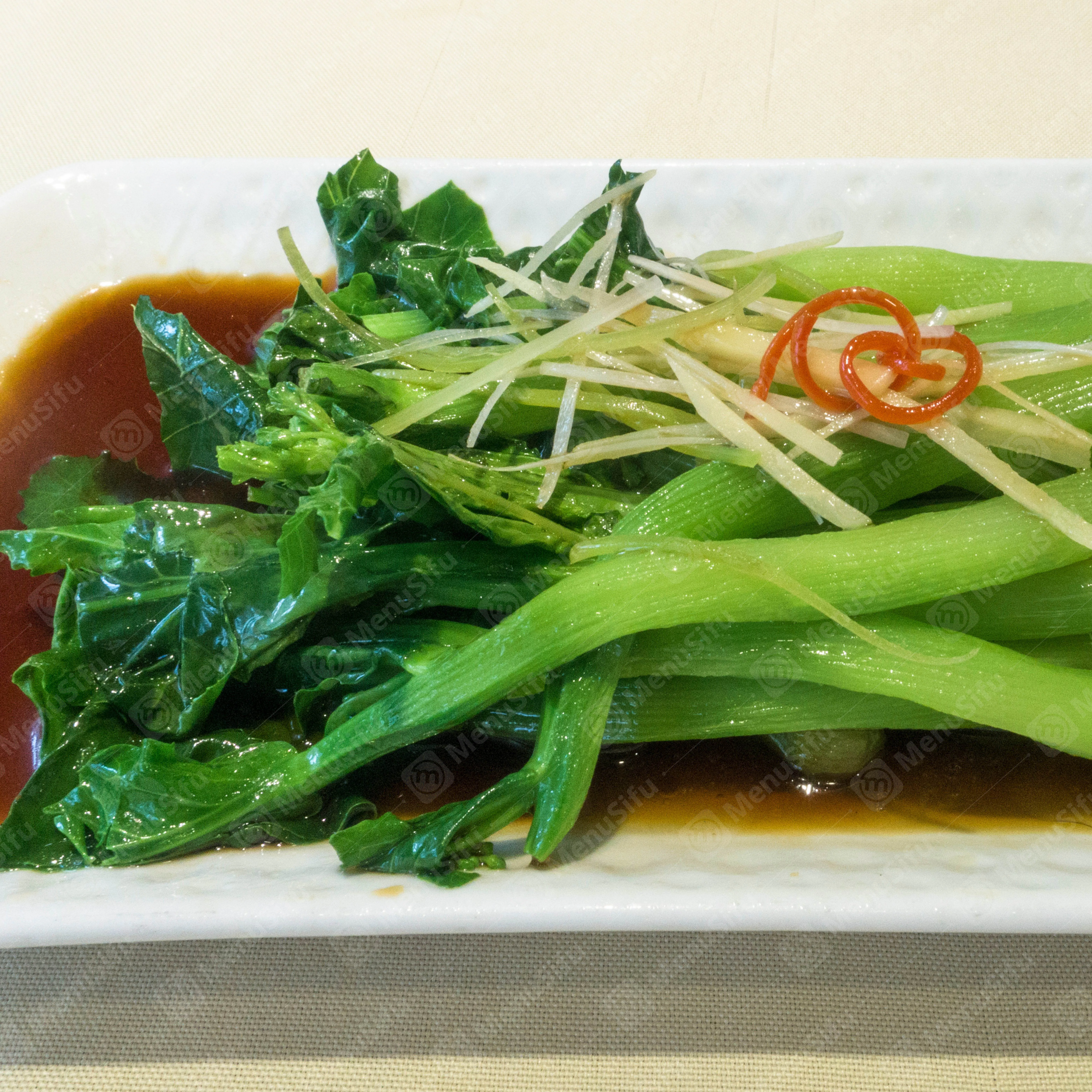 Sauteed-Chinese-Broccoli at New Carnation Restaurant 康乃馨，a Chinese Restaurant in Brooklyn